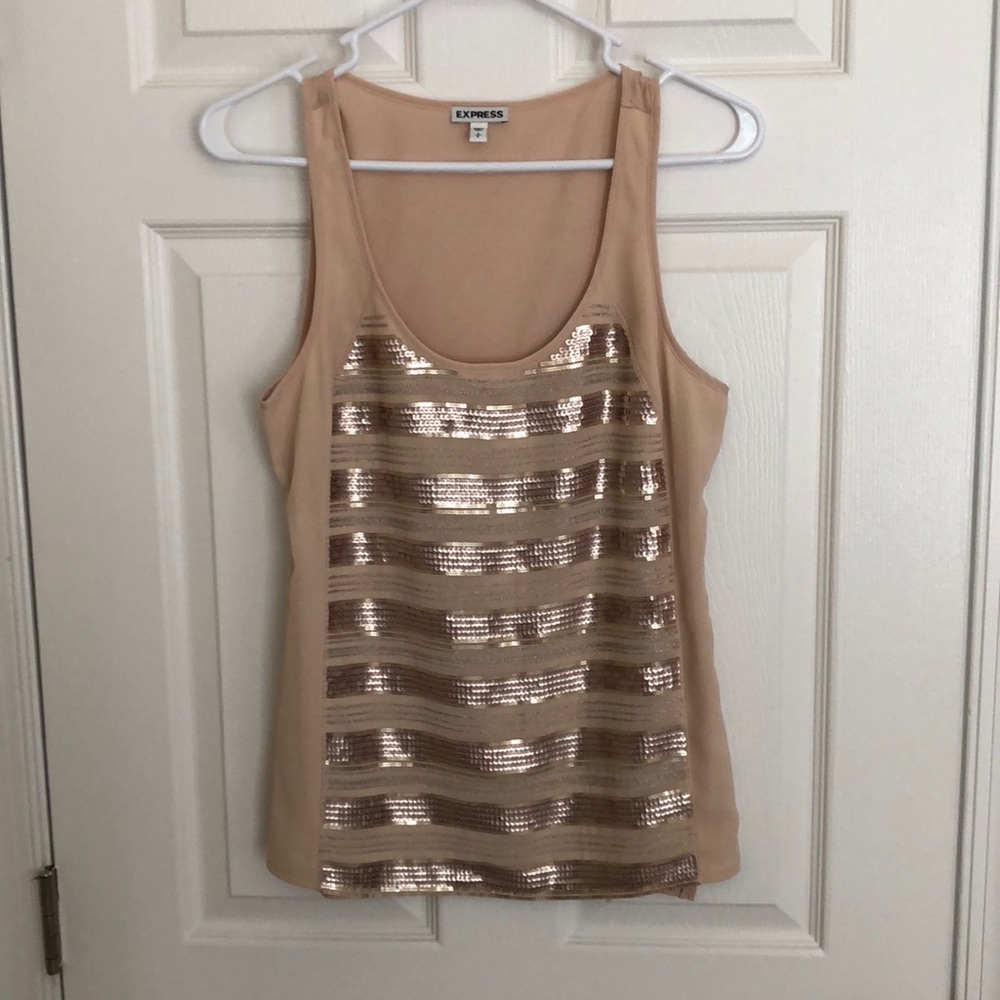 Sequined Tank Top from Express